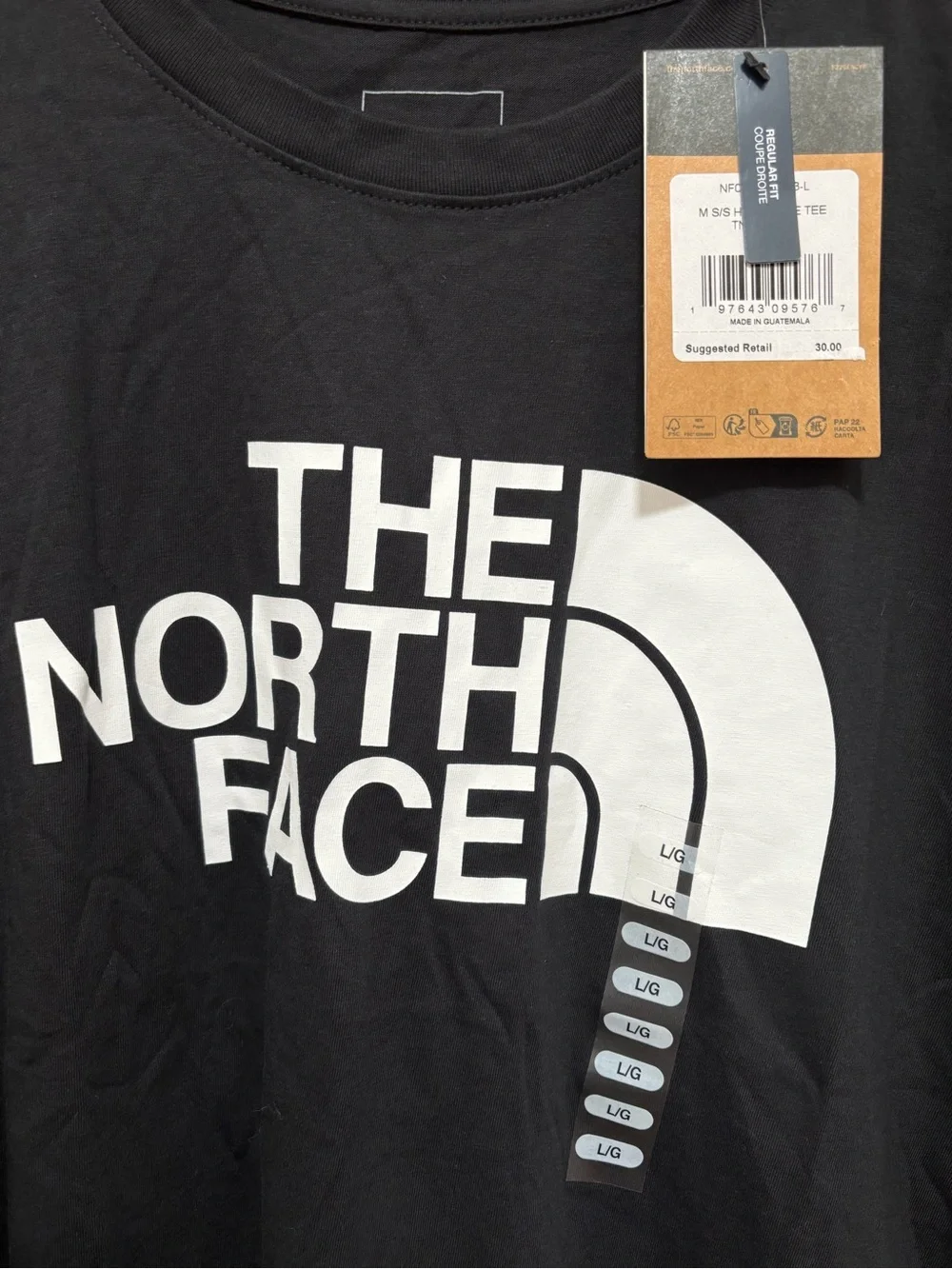 The North Face Men's Half Dome Logo T-Shirt   Sz L. NWT